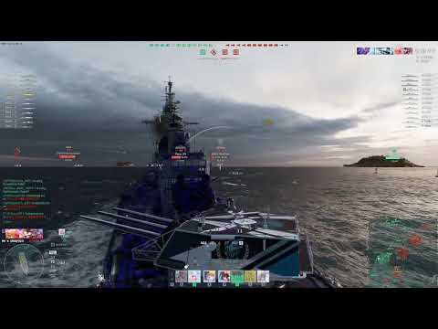World of Warships: 1 Round of T11 USS Annapolis (Taking Damage For Our Ohio That Full HP; WHAT?!)