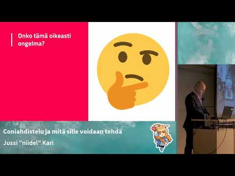 Coniahdistelu ja mitä sille voidaan tehdä (Desucon Frostbite 2019)