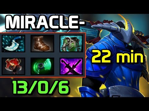 Miracle- Sven full game - WTF FARM SPEED - 22 min almost full-slotted - RAMPAGE!!