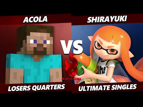 Kagaribi 14 TOP 8 - Acola (Steve) Vs. Shirayuki (Inkling) Smash Ultimate - SSBU