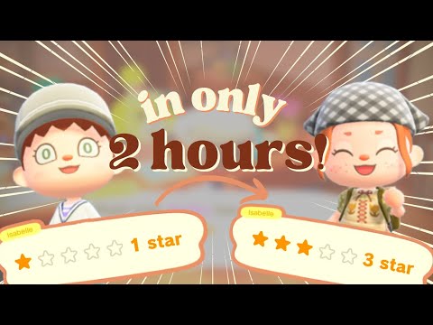 How To Get Your Island Rating From 1 to 3 Stars in 2 HOURS! | Animal Crossing New Horizons