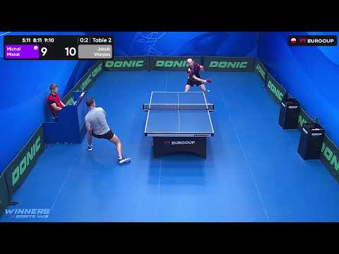 09:30 Michal Misiak 0 : 3  Jakub Warpas 29.07.2023 | TT Euro.Cup Poland Master.