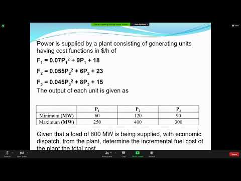 Lecture 7 Electrical Power Systems  Renewable Energy