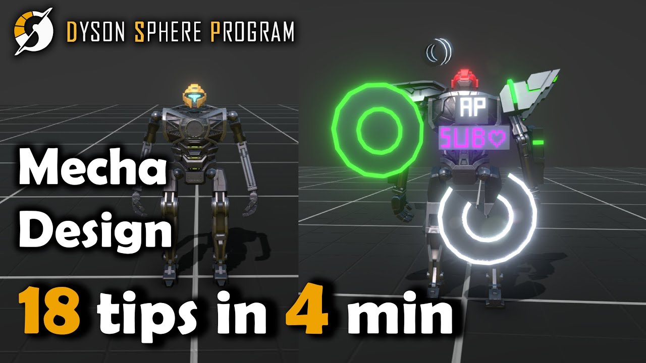 TOP 18 Mecha Customization tips | Dyson Sphere Program