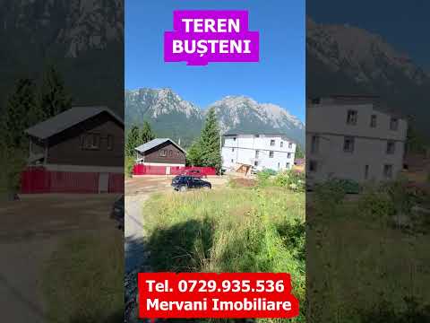 Teren intravilan 288 mp de vanzare in Busteni — Video