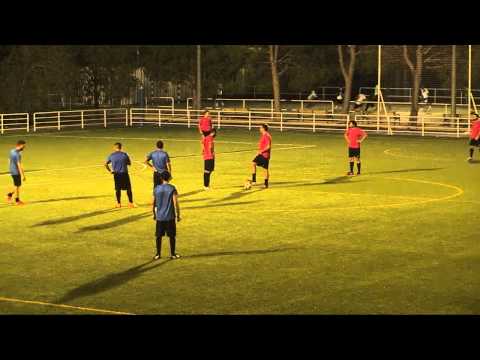 Fútbol 7 Bravo.  Tercera GI Jornada 1.  Estrella Roja -  Dínamo Triana F 7