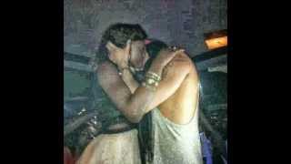 Angelo Collins And Beverly Osu Kiss At Her Birthday Party