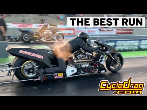 FIRST FIVE-SECOND V-TWIN NITRO HARLEY? THE MUST SEE SUPERCHARGED V-TWIN DRAGBIKE RUNS CAREER BEST!