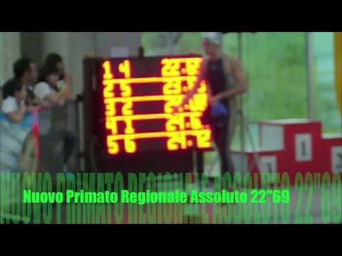 Mattia Felicetti Cogese 22"69 nuovo record 50sl vasca 25mt Vasto