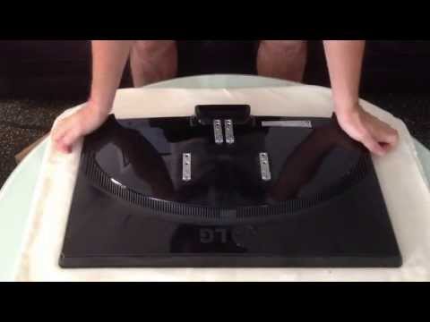 LG Flatron W2453 disassembly & wall mount install