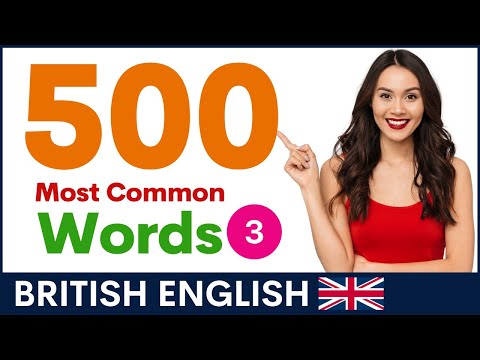 最もよく使われる英単語500 パート3｜イギリス単語と発音 (500 Most Common English Words Part 3 | British Vocabulary and Pronunciation)