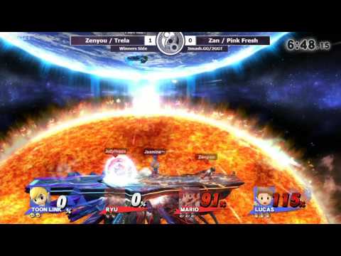 2GGT: Pink Fresh Saga - Zenyou/Trela Vs. Zan/Pink Fresh Winners Side - Smash Wii U