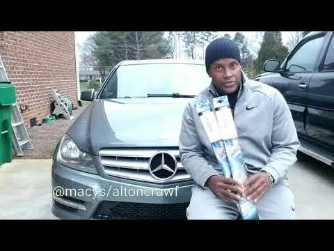 Wiper Blades - Mercedes-Benz - How to Remove and replace DIY with Bosch Icon on C-Class E-Class