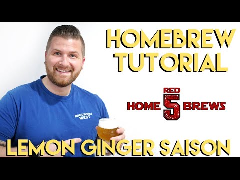 Homebrew Tutorial: Grain to Glass Lemon Ginger Saison (How to Brew)