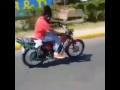 Sizzla Doing Some Bike Stunts In The Streets