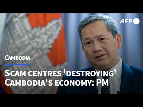 Video Thumbnail: Scam centres 'destroying' Cambodia's economy, PM tells AFP | AFP