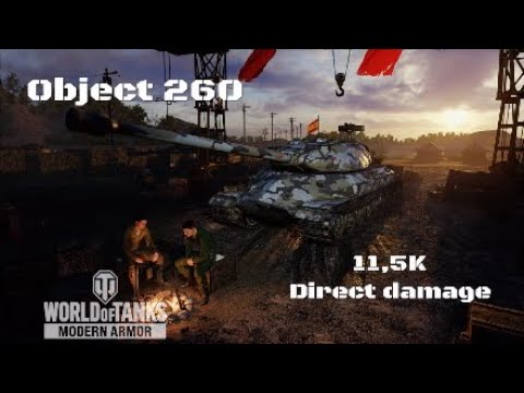Object 260 in Costa atardecer:11,5K DIRECT DAMAGE:Wot console - World of Tanks console
