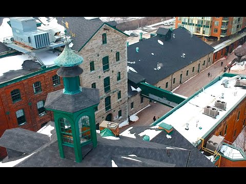 DISTILLERY DISTRICT  TORONTO Drone Flight - DJI Spark
