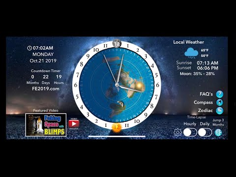 Flat Earth Sun & Moon Clock Video