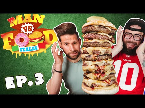 Eagle’s Deli BURGER CHALLENGE 5kg | Man vs Food Italia EP.3 | MochoHf