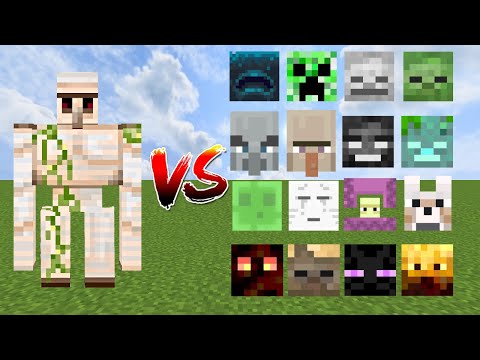 IRON GOLEM vs ALL MOBS | Minecraft Mob Battle