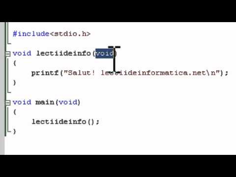 Functii in limbajul de programare C - prezentare generala