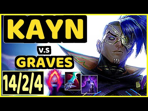 ONFLEEK (KAYN) vs GRAVES - 14/2/4 KDA JUNGLE CHALLENGER GAMEPLAY - KR