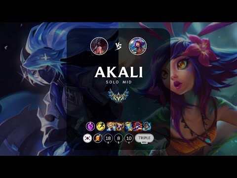 Akali Mid vs Neeko - KR Challenger Patch 13.13
