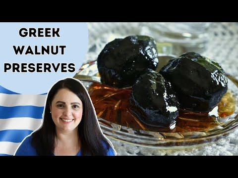 Greek Walnut Preserves | Spoon Sweets | Glykó Karydáki | Γλυκό Καρυδάκη