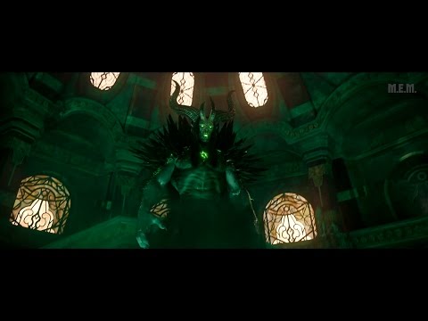 Warcraft (2016) -  Medivh (possesed) vs Lothar & Khadgar [4K]
