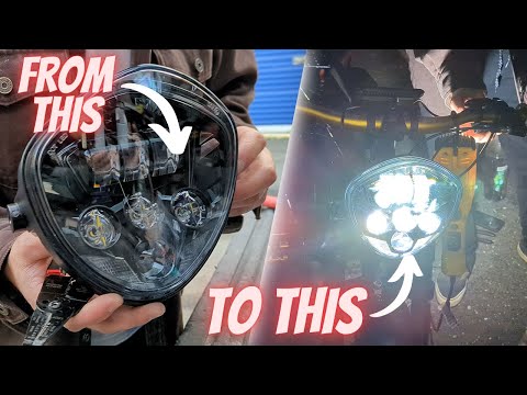 Install A MOTORCYCLE headlight on ANY E-BIKE