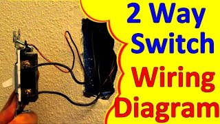 2 Way Light Switch Wiring Wiagrams (how to wire- install)