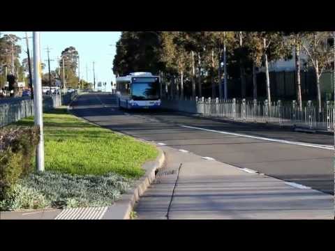 Western Sydney Buses T-Way Approaching Busby Station