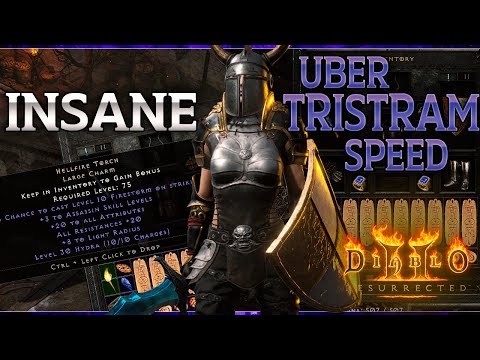 I've NEVER SEEN UBER TRISTRAM MELT so fast - This Uber build is INSANE - Diablo 2 Resurrected