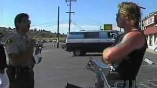 Cop pulls over Hell&#39;s Angel&#39;s  Biker