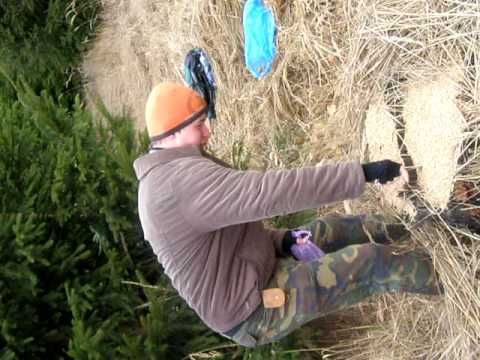 Rozpíchaný pytel s obilím