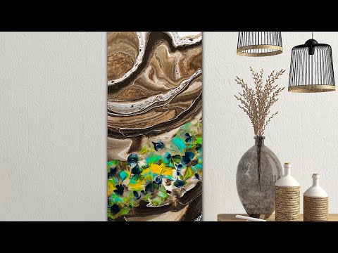 Acrylic pouring Going next level adding detail and effects to your pour~ ITS A WIN WIN 🏆