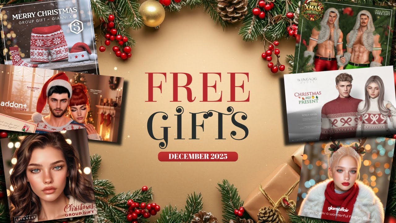 FREE GIFTS | December 2025 | Second Life