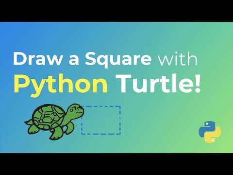 Python Turtle Graphics Draw A Square Program Step By Step