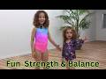 Full Body Strength Balance Workout For Kids ‍ ️ Sara S Training Routine