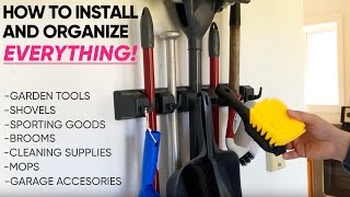 Broom and Mop Holder - Berry Ave Organizer - How to Install the BEST Storage Solution - Garden Tools
