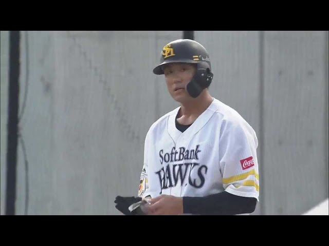 【ファーム】ホークス・中谷将大 初回に先制のタイムリーヒット!! 2022年8月19日  福岡ソフトバンクホークス 対 オリックス・バファローズ