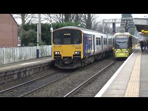 Manchester Rail with D345 (40145), 60026, 66788, 66568, 66076 around Greater Manchester 24/01/2022