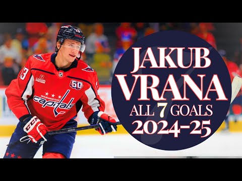 Jakub Vrana All (7) Goals 2024-25 | Capitals Highlights
