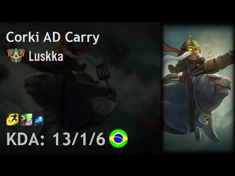 Corki AD Carry vs Ezreal - Luskka - BR Challenger Patch 7.12