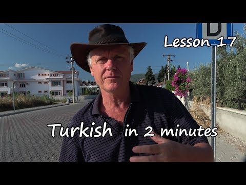 Learn Turkish in 2 minutes  lesson 17