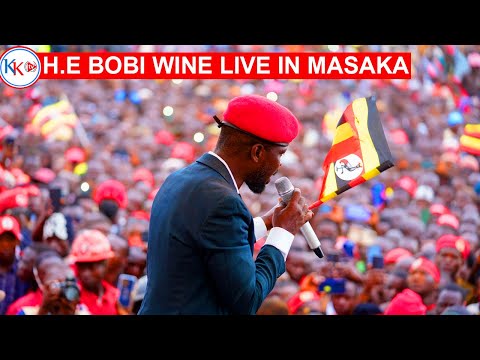 LIVE NOW: BOBI WINE IN MASAKA CITY | MEGGA RALLY #bobiwine