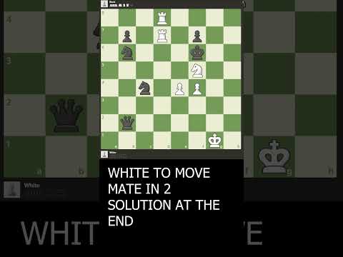 Mate in 2 - 692 #chess #shorts #learning #training #matein2