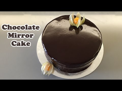 Chocolate Mirror Glaze Cake - Cheeky Crumbs