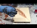 Instructions on how to do a feather string art